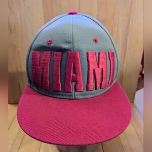 Women's Miami Cap - Green and Pink Snapback
